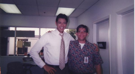 with Jeff Goldblum, from the 1998 movie "THE HOLY MAN"